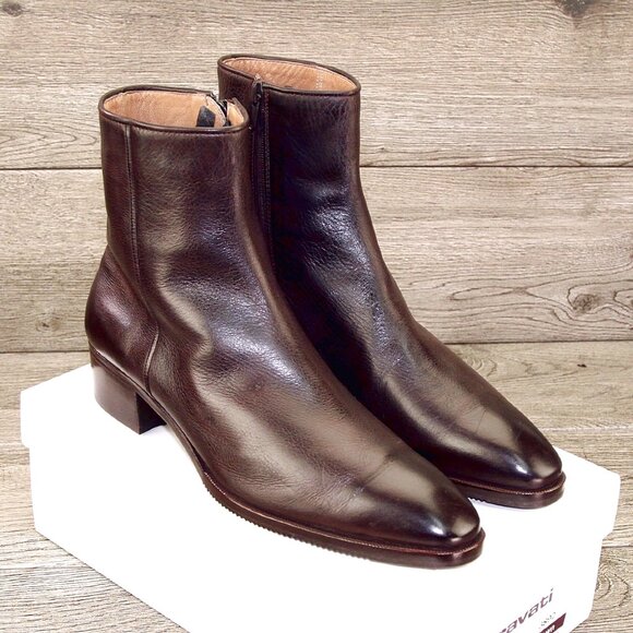 * NEW * $880 Arthur Beren GRAVATI Women's 9.5 M Zipper Boot 3892 * add $15 Trees - Picture 1 of 16